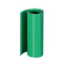 PVC Heat Shrink Tube 160mm Flat Width Wrap for Dual Layer 1 Meter Green