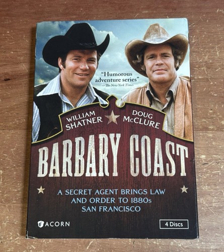 Barbary Coast:Complete TV Series DVD -William Shatner, Doug McClure (4 Disc Set)