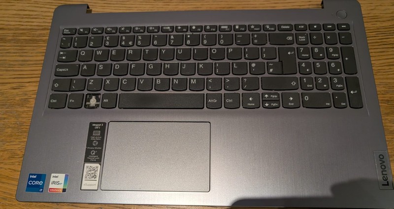 Replacement Keycaps & Hinges for Lenovo IdeaPad 3 15ITL6 - Arctic Grey