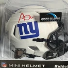 NY Giants AZEEZ OJULARI Signed Riddell LUNAR Mini Helmet Beckett Holo