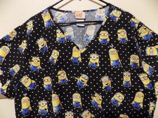 Official Despicable Me / Minion Medical SCRUB TOP 3X Universal Studios/GREAT