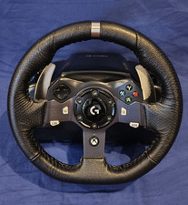 Logitech G920 Racing Wheel, Wired, Xbox One, Black/Grey, Paddle Shifters