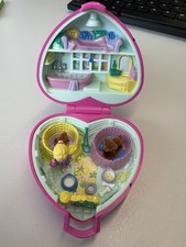 Vintage 1993 Polly Pocket Mini doll Precious Puppies dog rare Parade 5cm
