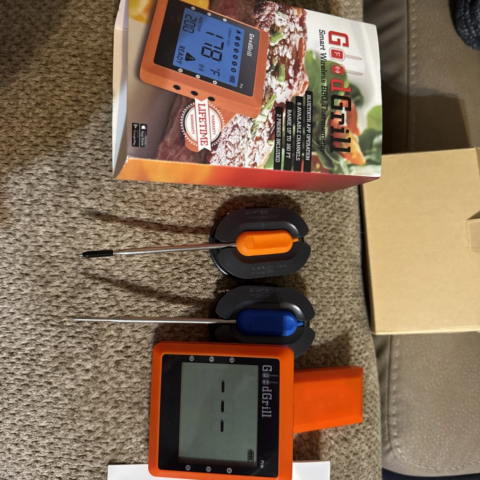 Good Grill Smart Wireless BBQ Thermometer Bluetooth App