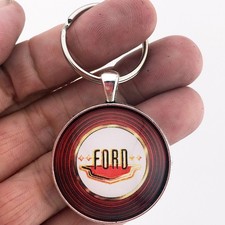 Vintage 1950's Ford Car Horn button Horncap Logo Emblem 1.2" Diameter Keychain