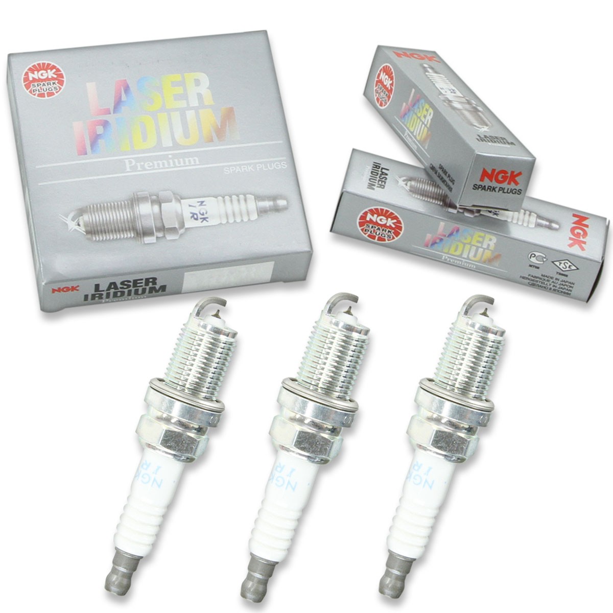 3 pc NGK Laser Iridium Spark Plugs for 2014-2020 Mitsubishi Mirage 1.2L L3 yn