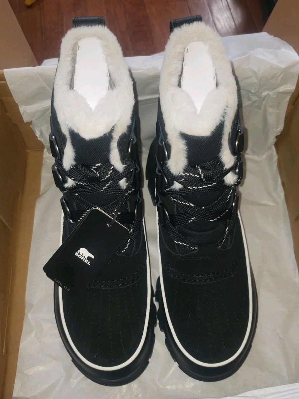 NEW Wmn's SZ 8, Sorel Tivoli V WP Boots Waterproof Insulate NL5113-010 BLACK