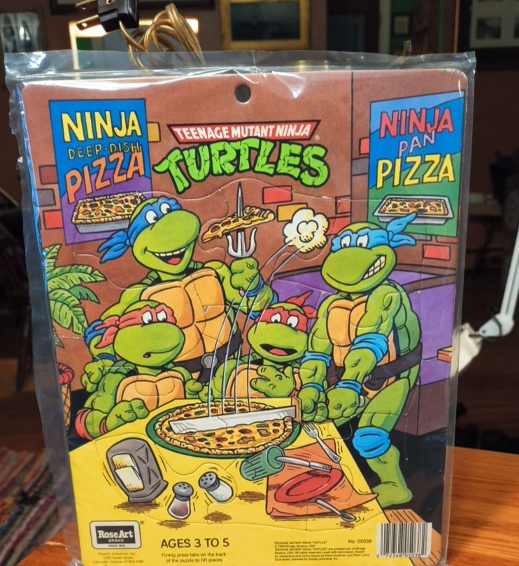 Vintage USA TMNT Puzzle Teenage Mutant Ninja Turtles 1990 Mirage