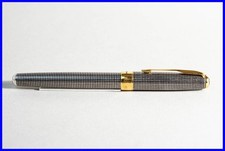 1998 Parker Sonnet Rollerball Cicel IN Sterling Silver Gold With Advertising