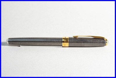 1998 PARKER Sonnet Rollerball Cicelé in Sterling Silber & Gold mit Werbung