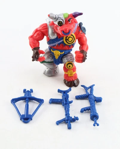 Vtg 1991 Groundchuck TMNT Teenage Mutant Ninja Turtles Figure Near Complete