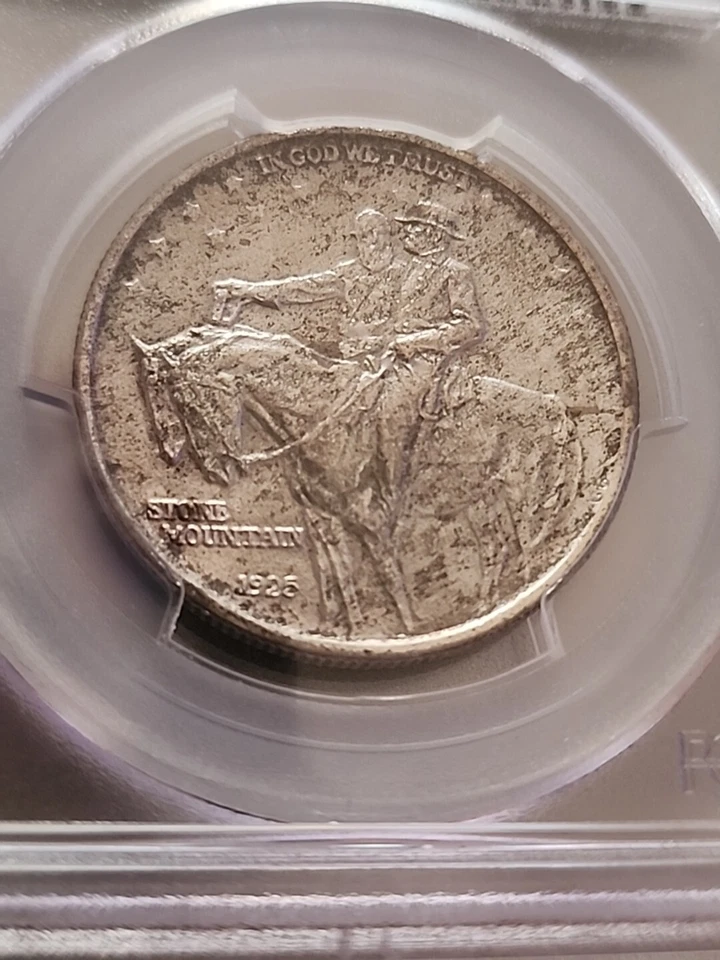 1925 PCGS MS 65 Stone Mountain Commemorative Silver Half Dollar (Some Toning) - Image 3 of 4