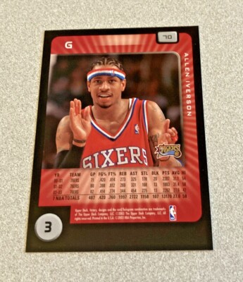 UPPER DECK,SPX、ルーキーカード 2003-04 Upper Deck Victory #70 Allen Iverson 76ers | eBay