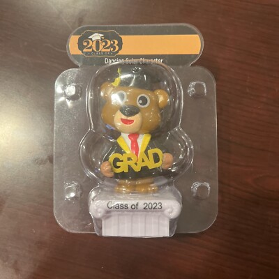 Solar Power Graduation Class 2023 Dancing Bear Figure Happy Graduate- NEW