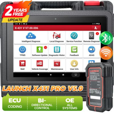LAUNCH X431 PRO V5.0 Professional Bidirectional OBD Scanner Car Diagnostic Tool