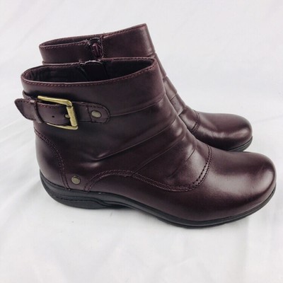 clarks burgundy ankle boots