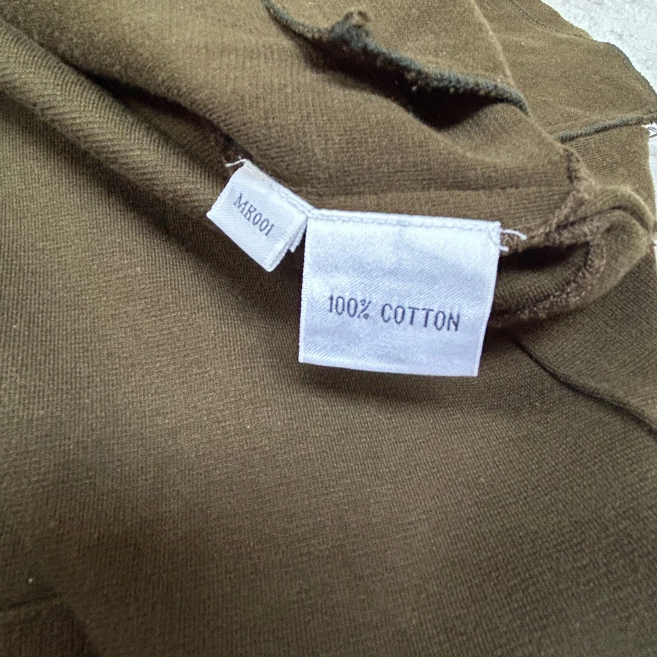 上海唐复古女式军队绿色中国风格衬衫夹克棉 — 第 4/4 张图片