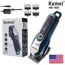KEMEI Professional Hair Clippers Cordless Trimmer Beard Cutting Machine Barber