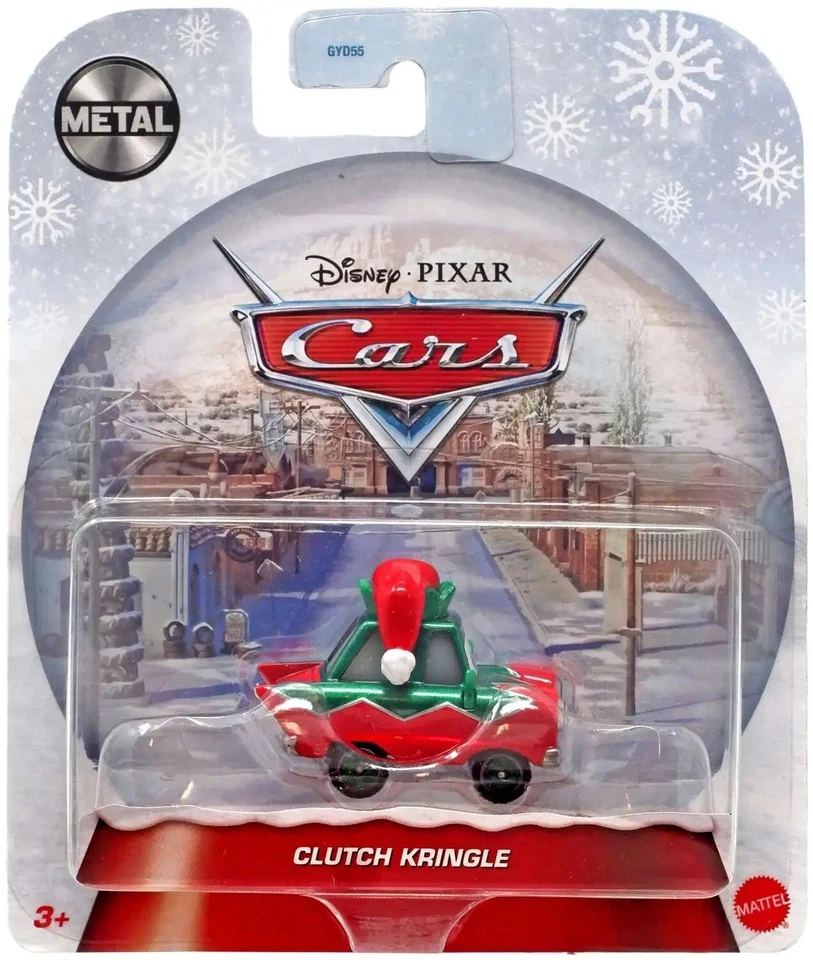 DISNEY PIXAR CARS - MATTEL CLUTCH KRINGLE Holiday SNOW DAY Winter Schneetag Disney Cars 1:55 Die-cast Auto