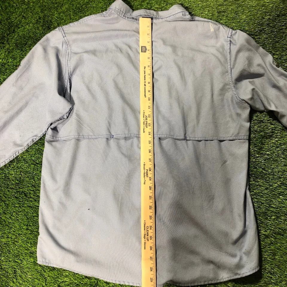 Cabelas Shirt Men’s L Blue Guidewear Fishing Outdoors Vented UPF 50 - Image 4 of 4