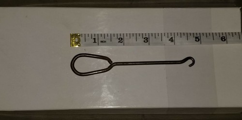 Collectible Antique 5" Boot Lacing Hook simple plain design Vintage Accessory - Picture 5 of 5