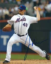 AUTOGRAPHED JON NIESE 8X10 New York Mets photo w/COA