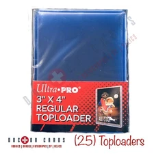 Ultra Pro TOP LOADERS ~ SHIPS FREE! [1 PACK = 25PCS] Standard Size Top Loaders