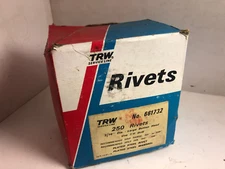 TRW 661732 Service Line 3/16" Large Button Head Plated Steel Rivet & Mandrel 250