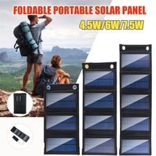 4.5/6/7.5W Solar Panel Folding Power Bank Out...