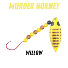 Murder Hornet Worm Harness Spinner Lure for Fishing and Targets WALLEYE