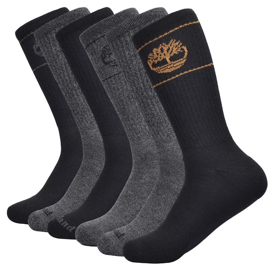 Calcetines Timberland para hombre, 6 pares - paquete múltiple * envío rápido * Foto 2 de 3