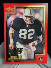 JAMES JETT 1899 SCORE 10 YEARS SHOWCASE #220 OAKLAND RAIDERS #0233/1989 MINT
