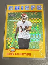 2004 Topps Chome Football Jeris Mcintyre #271 Gold Xfractors 200/279 Rookie Card. rookie card picture