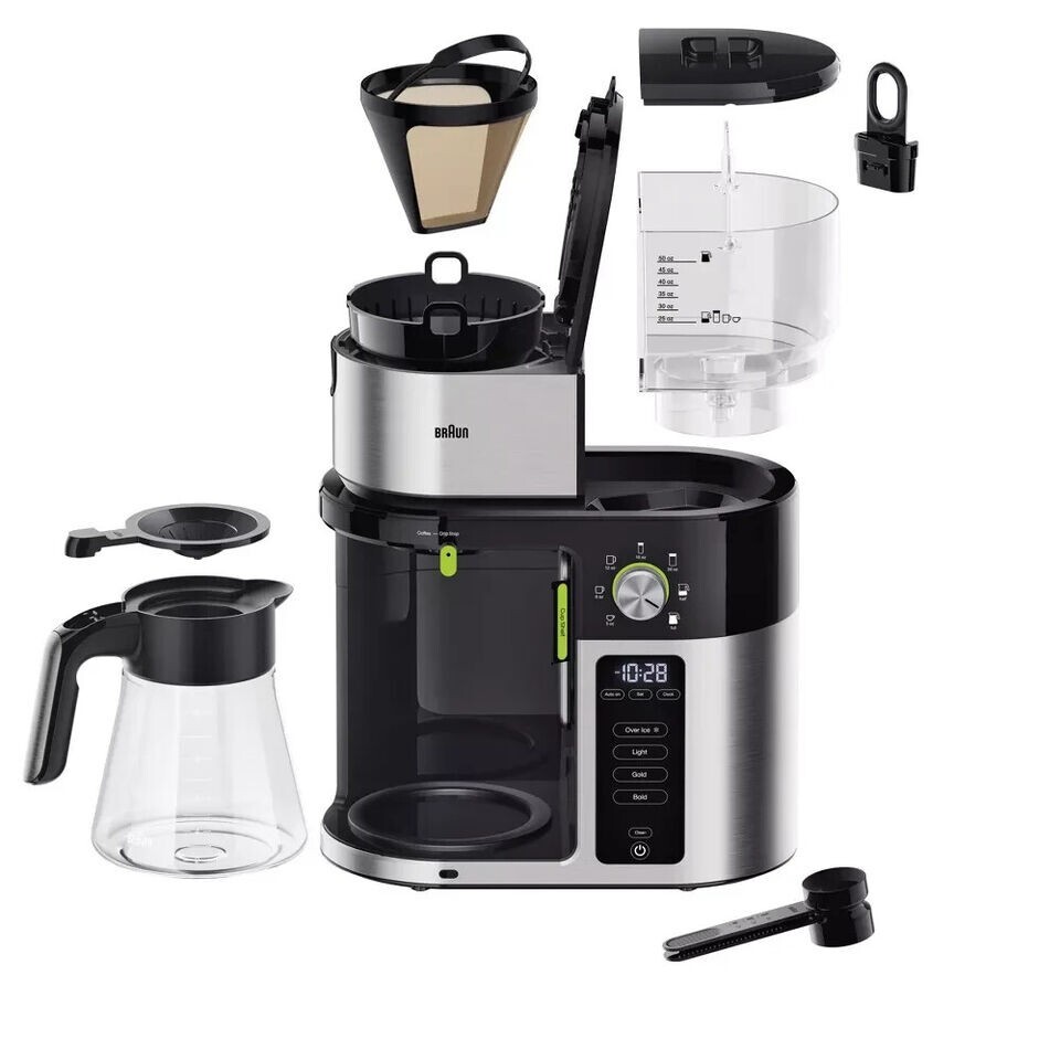 Braun Multiserve KF9050 ExactBrew TempSensor Technology Coffee Maker