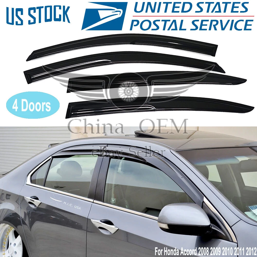 Window Vent Visor Fit Honda Accord 2008 2009 2010 2011 2012 Rain