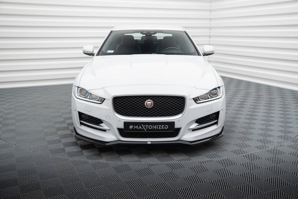 Front Ansatz FüR Jaguar XE R-Sport X760 Schwarz Spoilerlippe Schwert-image