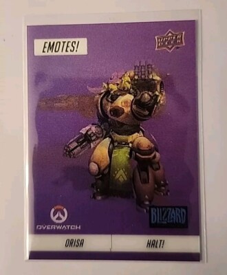 2023 Upper Deck Blizzard Legacy Collection Emotes! Epic Orisa #E-17
