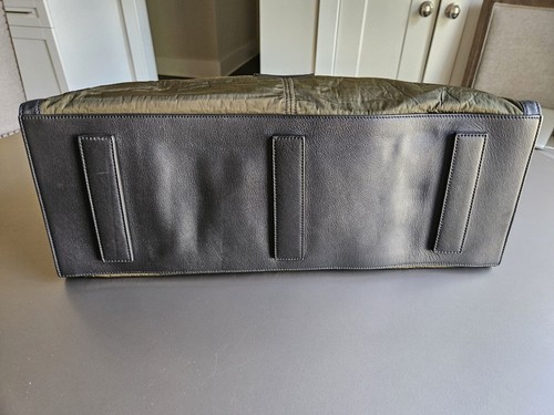 Alexander McQueen Manta Weekender Tote Duffle Bag; Italian Made; Nylon + Leather - Picture 9 of 16