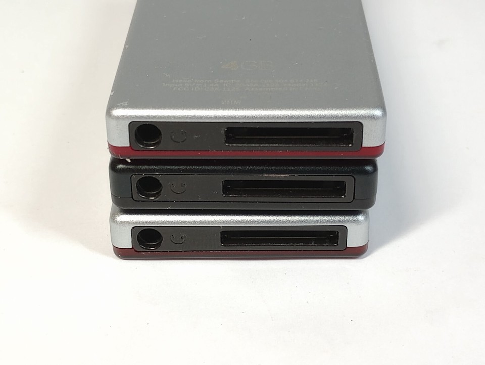 LOT OF 3 Zune MP3 Players for Parts/Repair 1143, 1124, 16GB, 4GB eBay