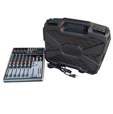 Behringer Xenyx 1204USB Mixer with CASEMATIX 17-in Hard Shell Mixer Travel Case