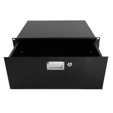 19" 4U Rack Drawer DJ Locking Drawer with Lock and Key with Durable Material