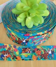 7/8  1.5" 1 YD Scooby-Doo Grosgrain Ribbon Shaggy Velma Fred Daphne
