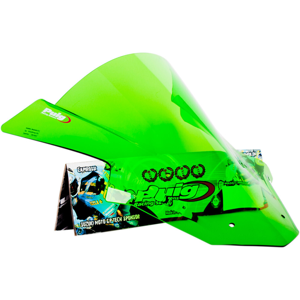 Kawasaki ZX10R Puig Race Windscreen 5603V | Green