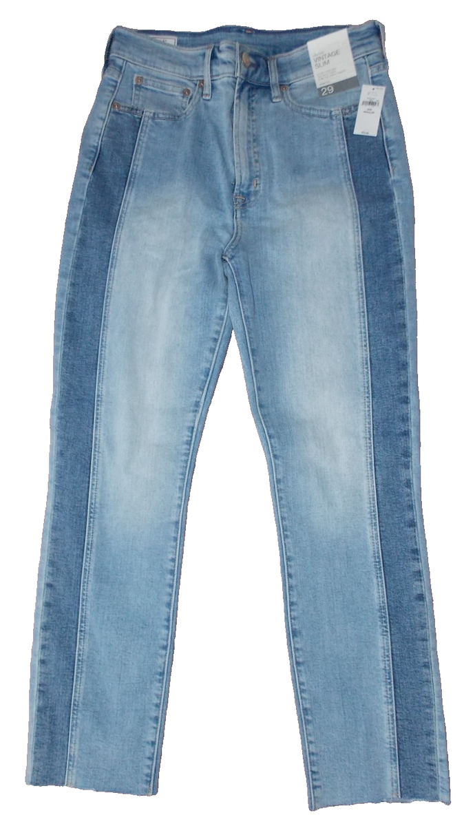 New GAP High Rise Vintage Slim Cigarette Jeans Women Size 8 29