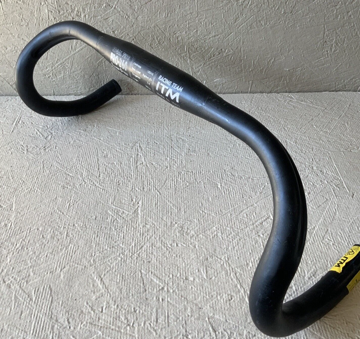 ITM RACING DROP BARS 42 CM C TO C PRO 260 31.8 MM DEEP DROP 160 MM C TO C
