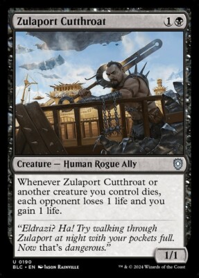 Zulaport Cutthroat 0190 Non Foil Uncommon Bloomburrow Commander MTG Near Mint