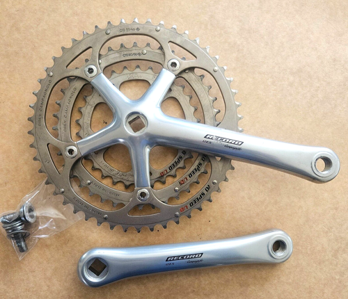 Pédalier Triple Campagnolo Record 10 Vitesses - 175 Mm - 53/42/30 - BSA - Occasion
