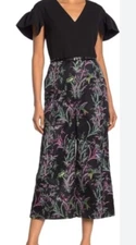 Ted Baker Darcy Fortune Culotte Jumpsuit Hummingbird Floral Print $329 Med/Large