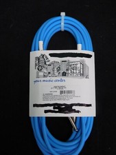 Instrument Cable 1/4M to 1/4M 20 Foot Blue