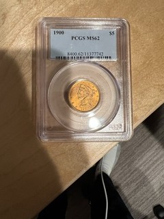 1900 Liberty Gold Half Eagle $5 PCGS MS62 U.S Coin Pre 1933